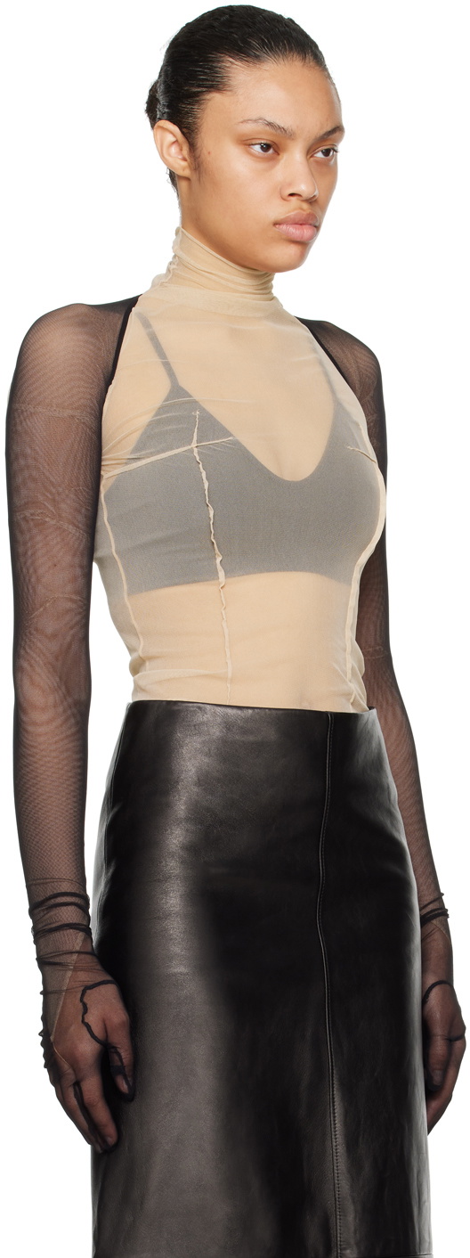 Ann Demeulemeester Black Larissa Gloved Sleeves
