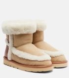 Chloé Dolcie shearling-trimmed ankle boots