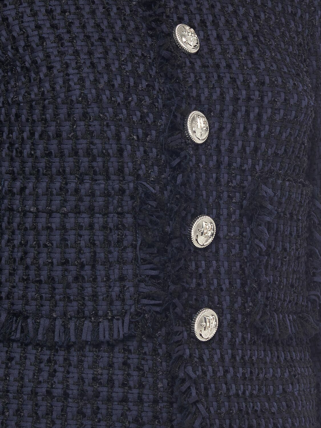 DSQUARED2 - Tweed Bouclé Collarless Jacket