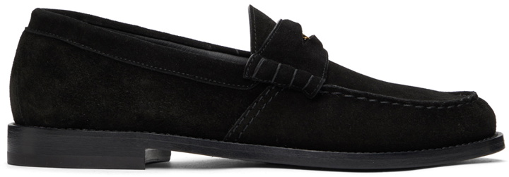 Photo: Rhude Black Suede Penny Loafers
