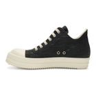 Rick Owens Drkshdw Black Denim Low Sneakers