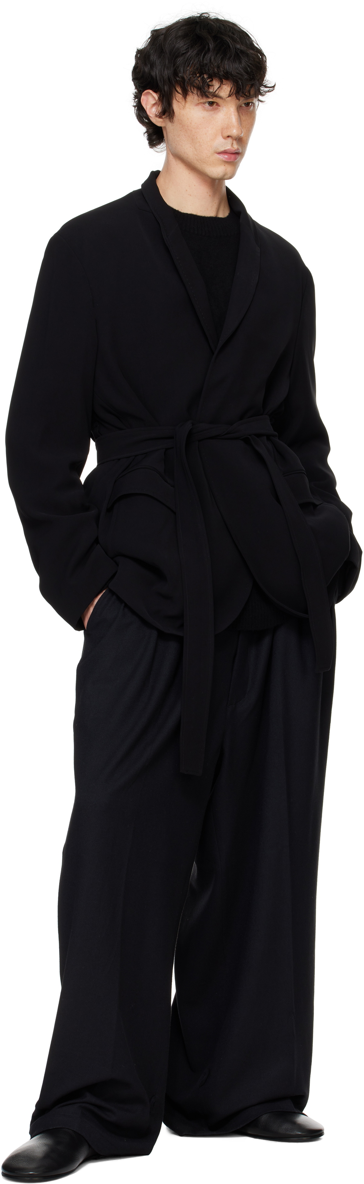 【美品】RAINMAKER STANDUP SHAWLCOLLARJACKET RAINMAKER STAND UP SHAWL COLLAR JACKET /