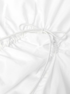 Simone Rocha - Bow-Embellished Ruched Cotton-Poplin Shirt - White