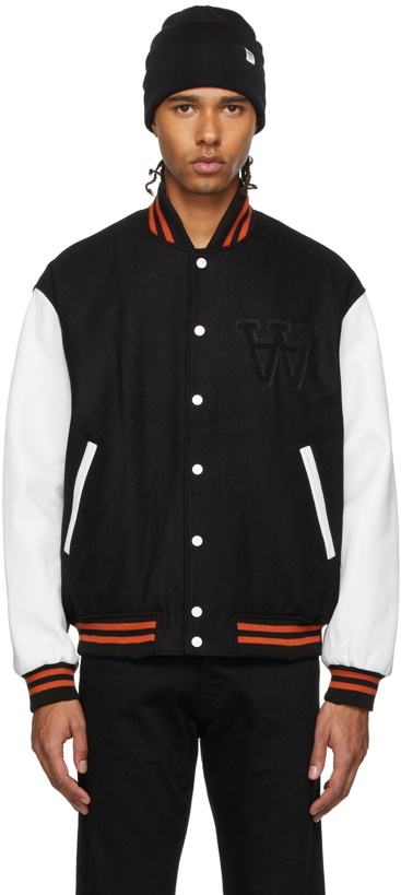 Photo: Wood Wood Black Gabriel Varsity Jacket