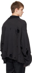 Doublet Black Destroyed Sweater