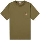 Armor-Lux Men's 79151 Logo Pocket T-Shirt in Khaki