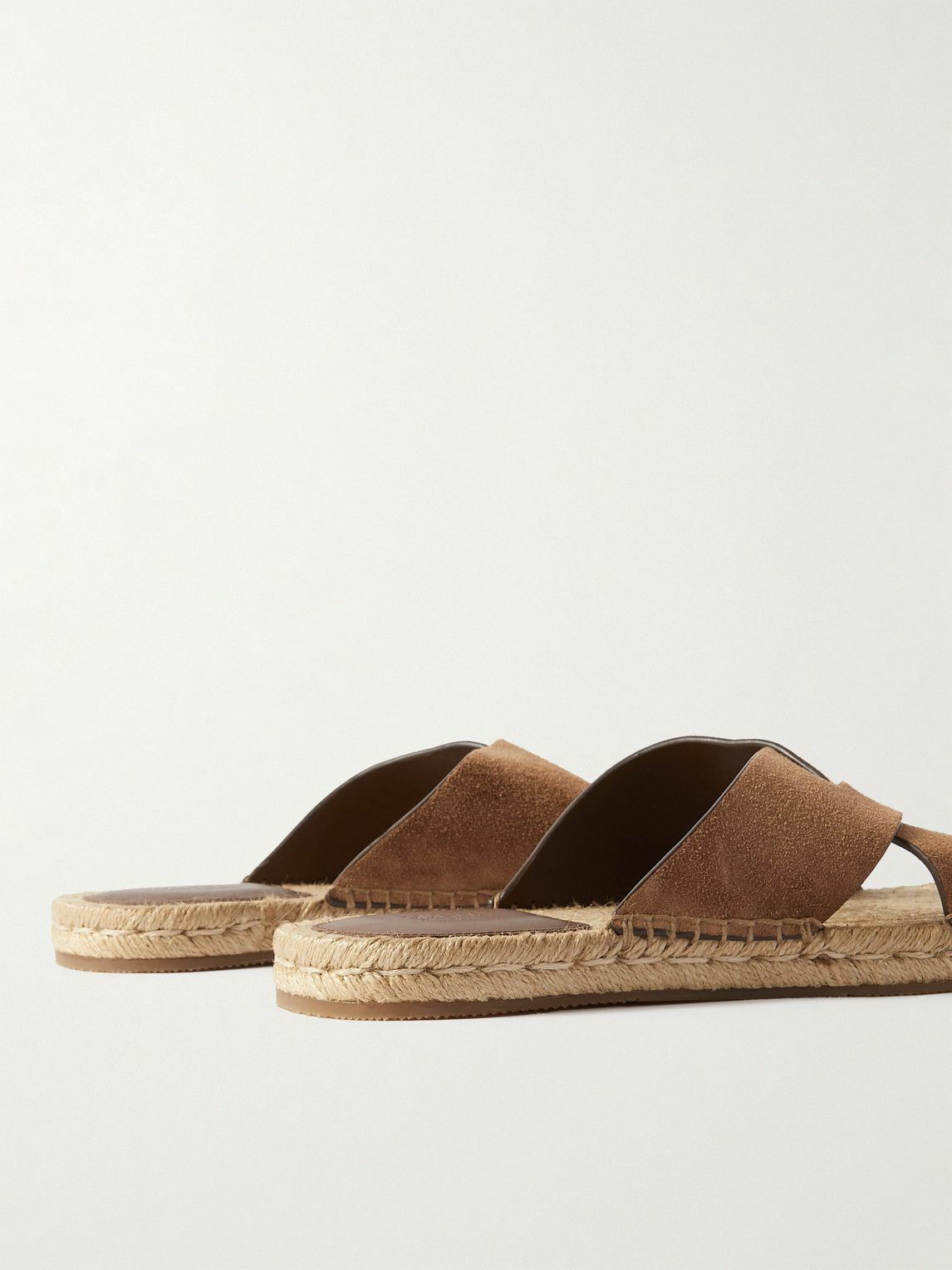 Zegna - Panarea Suede Sandals - Brown