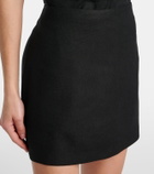 SIR Linen-blend miniskirt