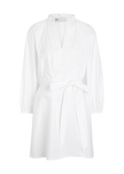 Tory Burch Belted Cotton Tunic White