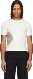 Jean Paul Gaultier Off-White 'The Laurel Stamped' Baby T-shirt