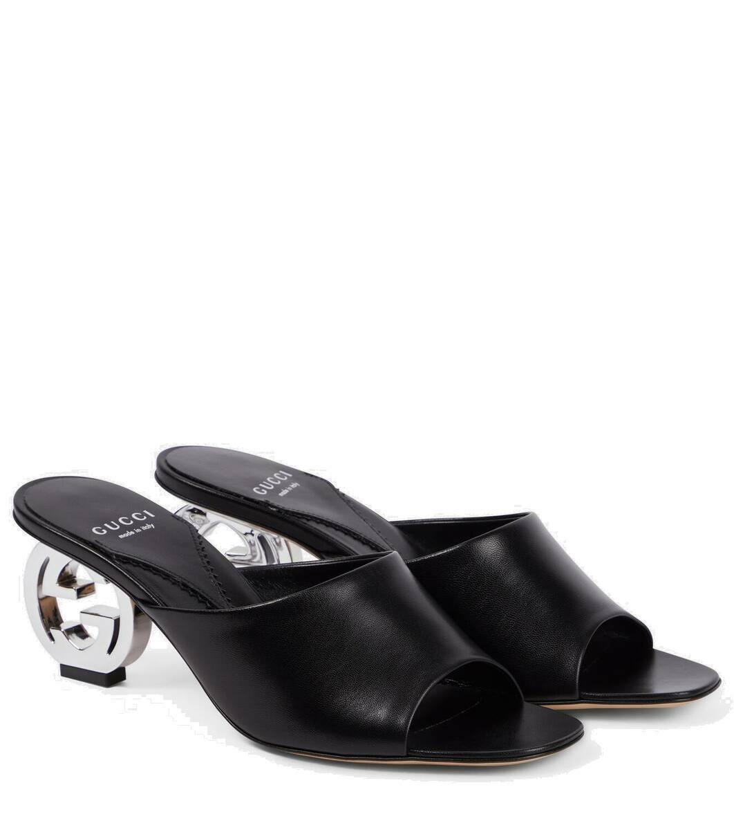 Gucci Interlocking G leather mules Gucci