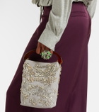 Dries Van Noten Micro embellished top-handle bag