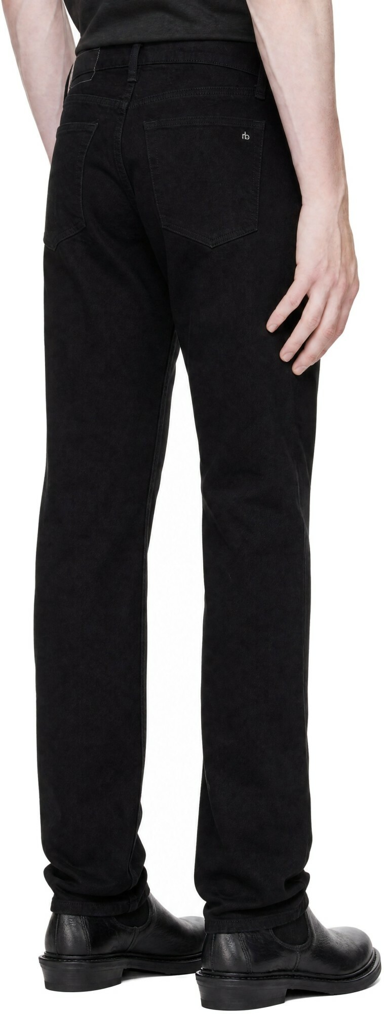 rag & bone Black Fit 4 Straight Jeans