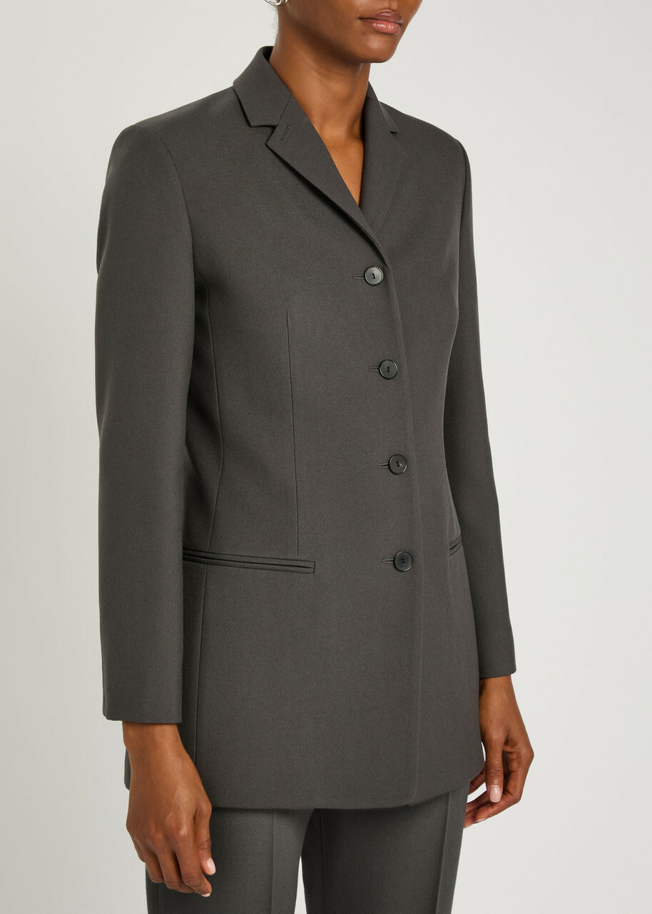 Calvin Klein Adrian Wool Blazer Grey