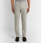 Incotex - Slim-Fit Stretch Wool and Linen-Blend Trousers - Gray