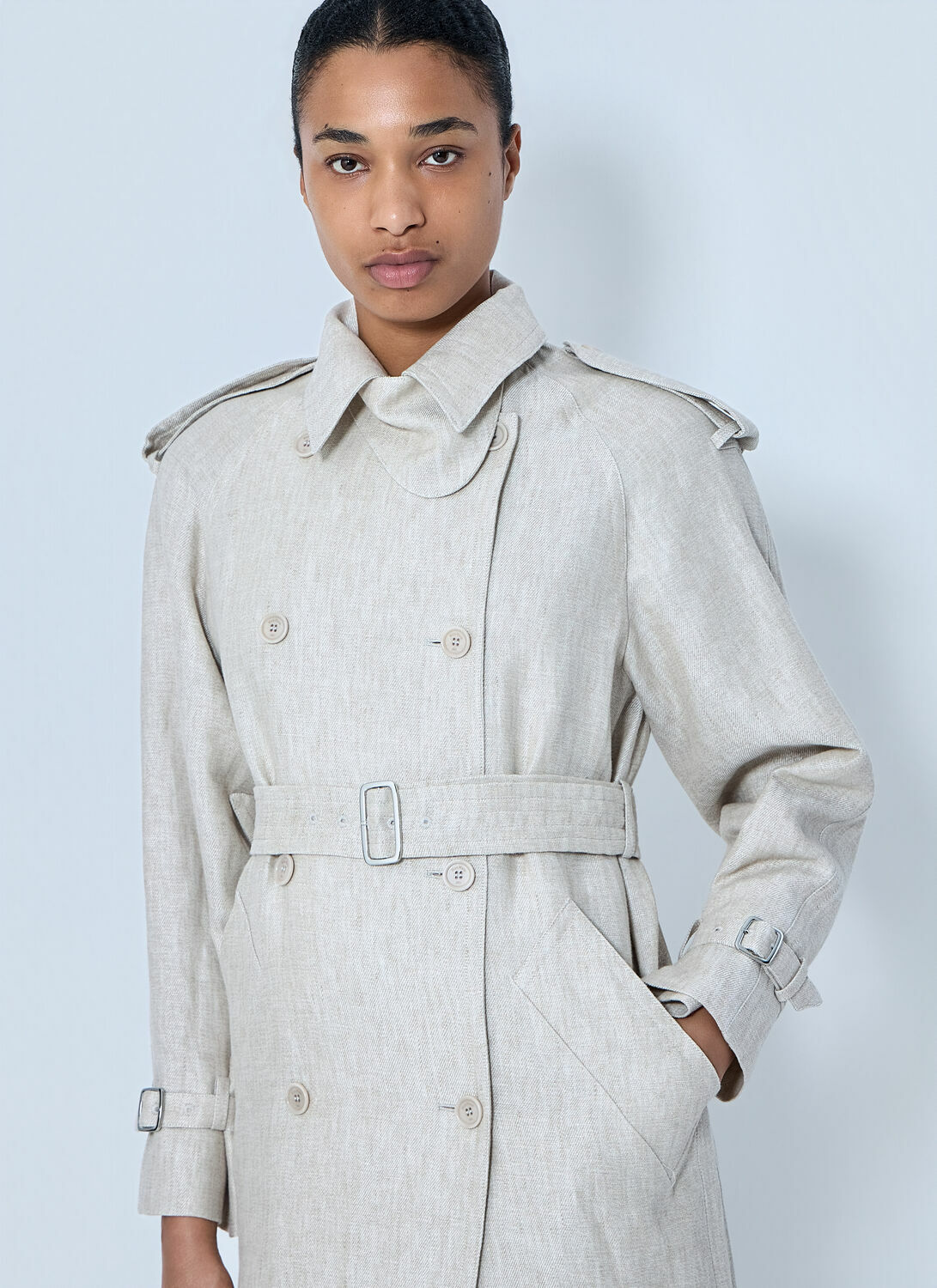 Max Mara Double-Breasted Trench Coat
