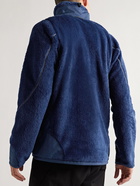 And Wander - Shell-Trimmed Polartec High Loft Fleece Jacket - Blue