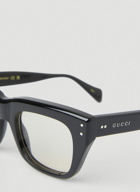 Square Frame Sunglasses in Black