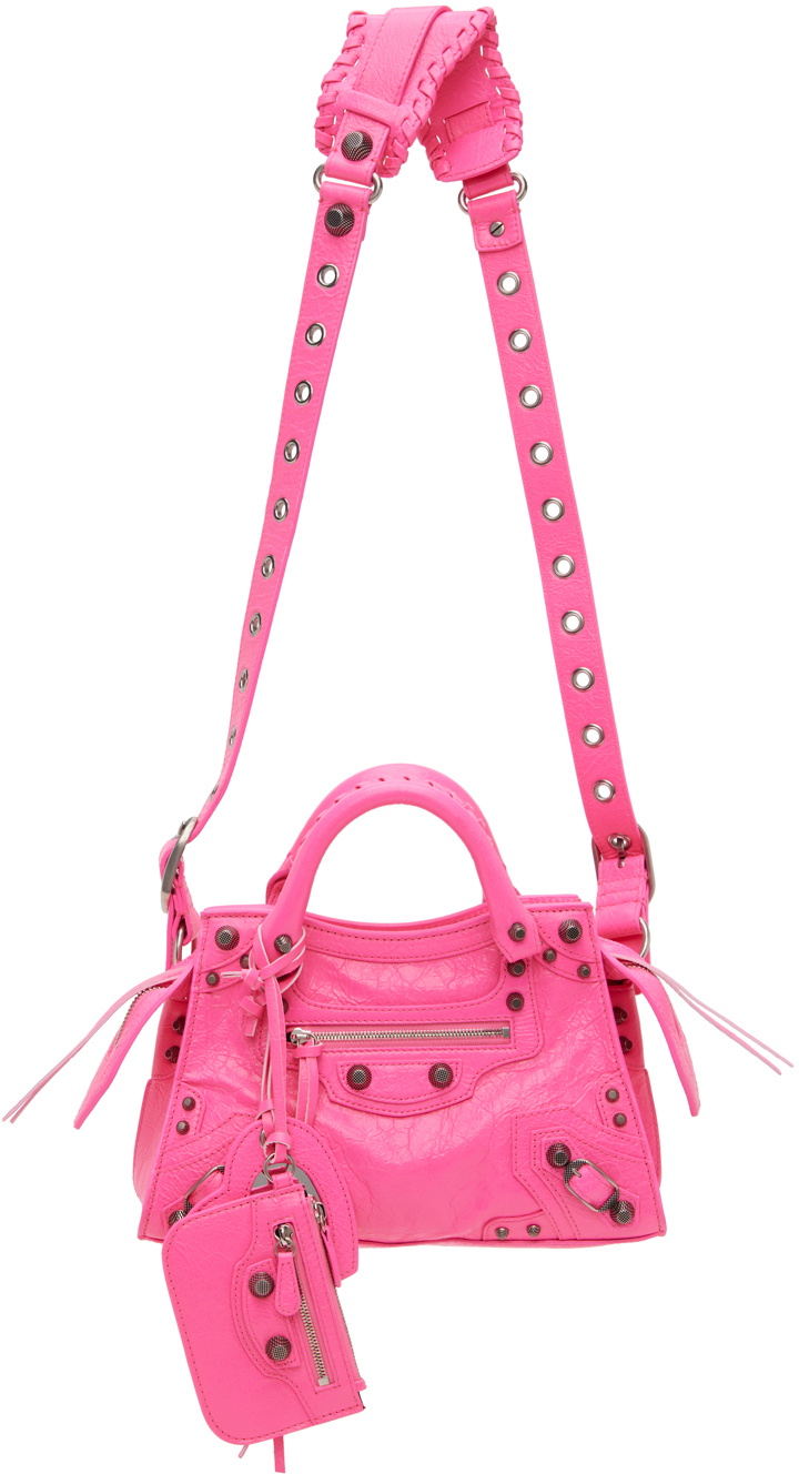 BALENCIAGA Neo Cagole XS ハンドバッグ 2WAY パウダーピンク Balenciaga ハンドバッグ 女性 皮革 ピンク/ピンクパウダー | B