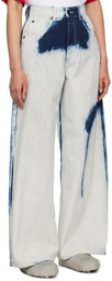 Charles Jeffrey LOVERBOY Blue Wide Jeans