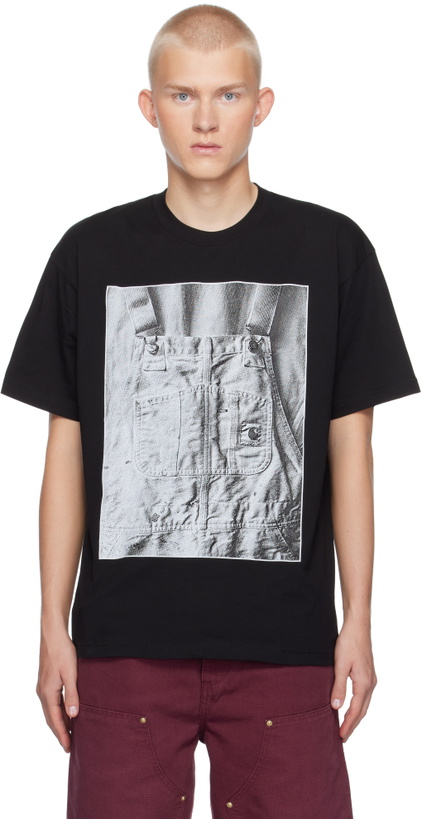 Photo: Carhartt Work In Progress Black BIB Overall T-shirt