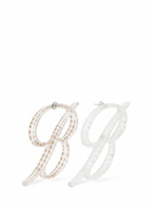 BLUMARINE - B Logo Plexi & Crystal Earrings