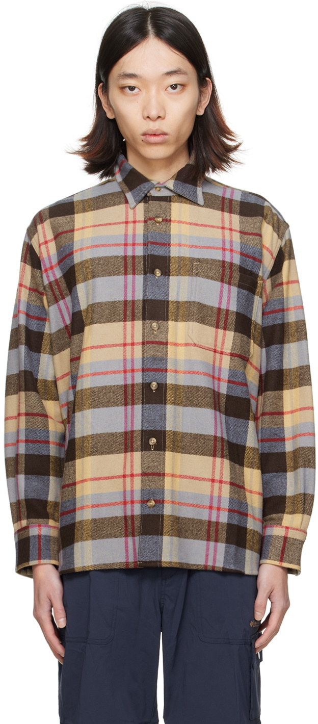 Madhappy Brown & Beige Check Shirt