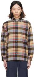 Madhappy Brown & Beige Check Shirt