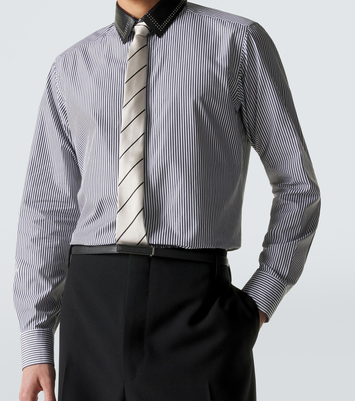 Tom Ford Striped cotton poplin shirt