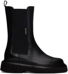 Max Mara Black English Chelsea Boots