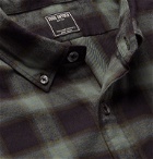 Todd Snyder - Button-Down Collar Checked Cotton-Flannel Shirt - Green