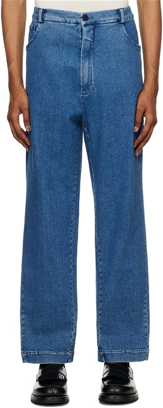 Photo: Cordera Indigo Faded Straight Jeans