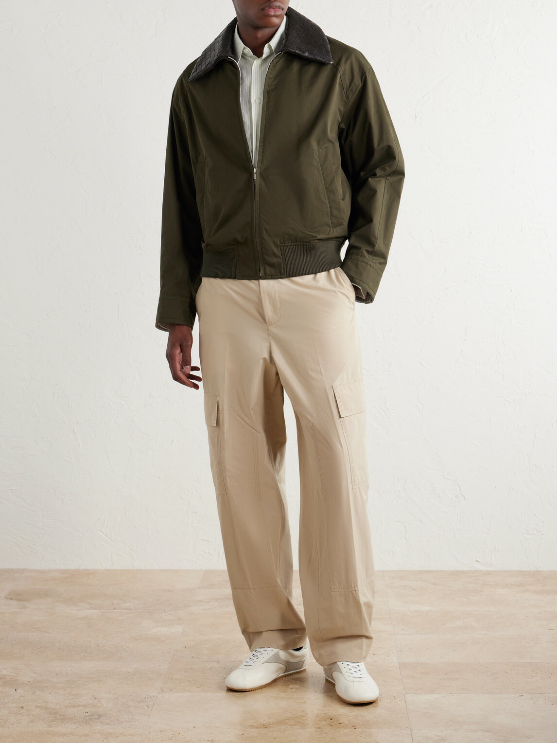 Bottega Veneta - Straight-Leg Cotton-Toile Cargo Trousers - Neutrals
