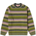 Kenzo Paris Men's Kenzo Rue Vivienne Crew Knit in Green