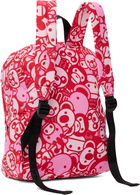 BAPE Pink New ABC Milo All Friends Medium Backpack