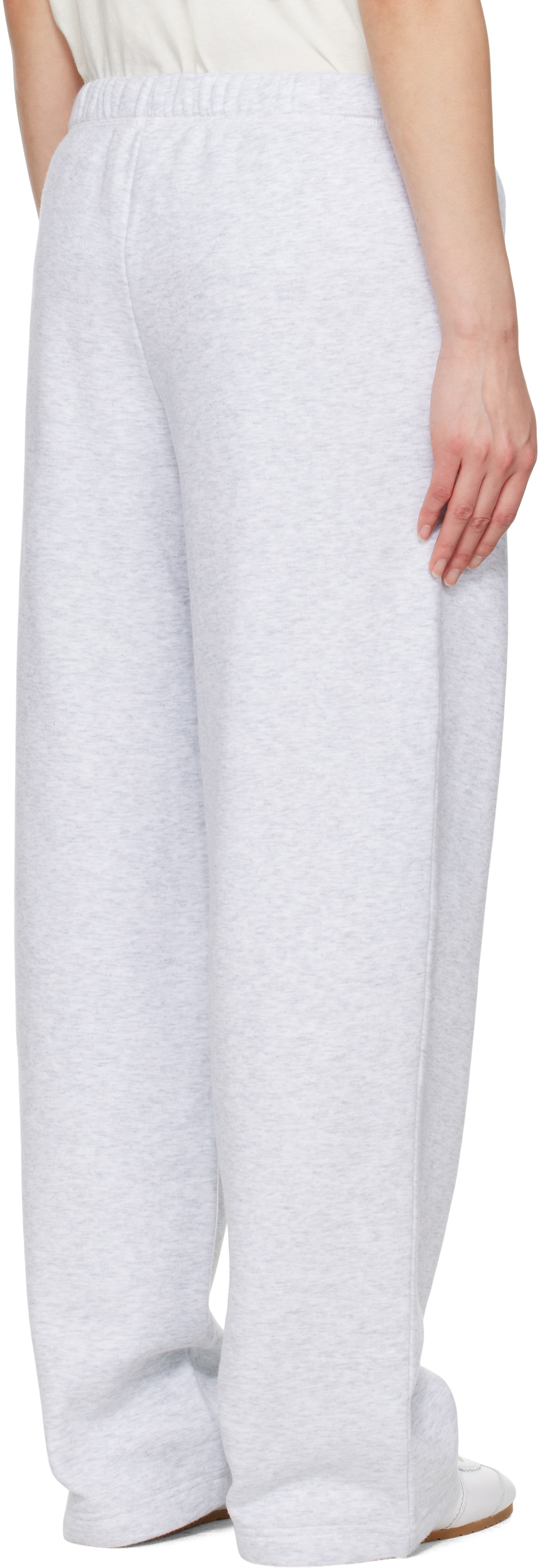 SKIMS Gray Cotton Fleece Classic Straight Leg Sweatpants