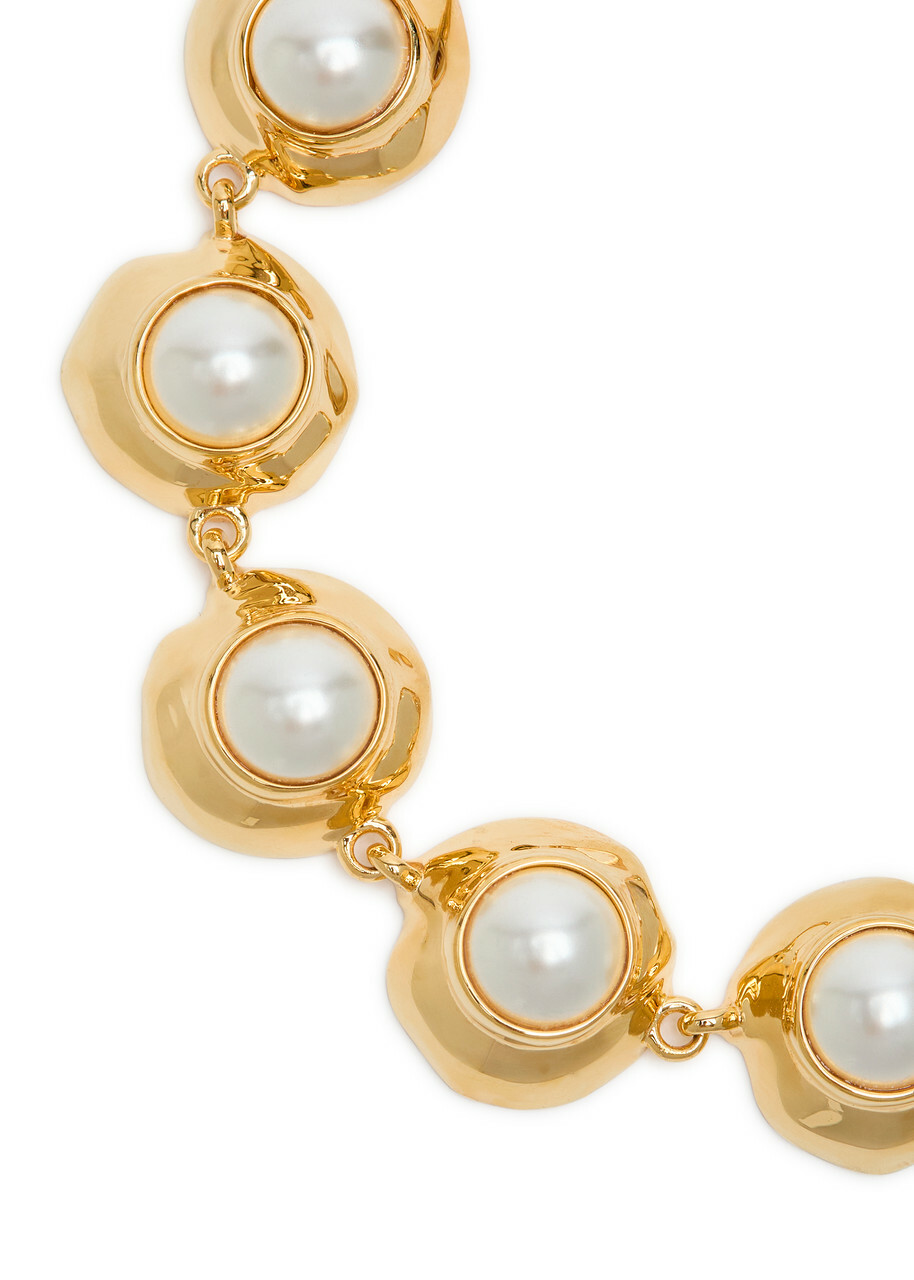 Joanna Laura Constantine Statement Orbs 18kt Gold-plated Bracelet - One Size
