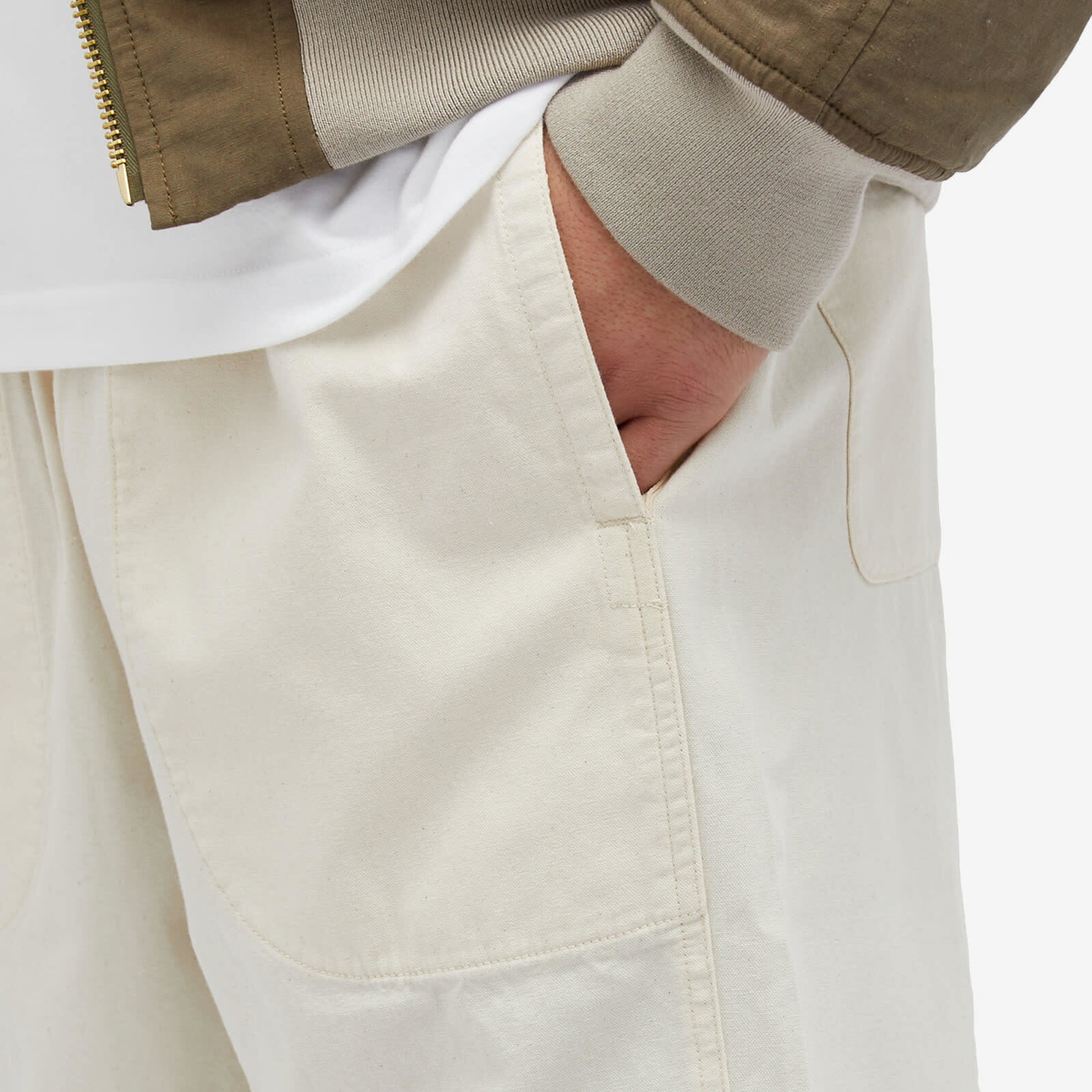 Garbstore Men's Home Party Trousers in Ecru