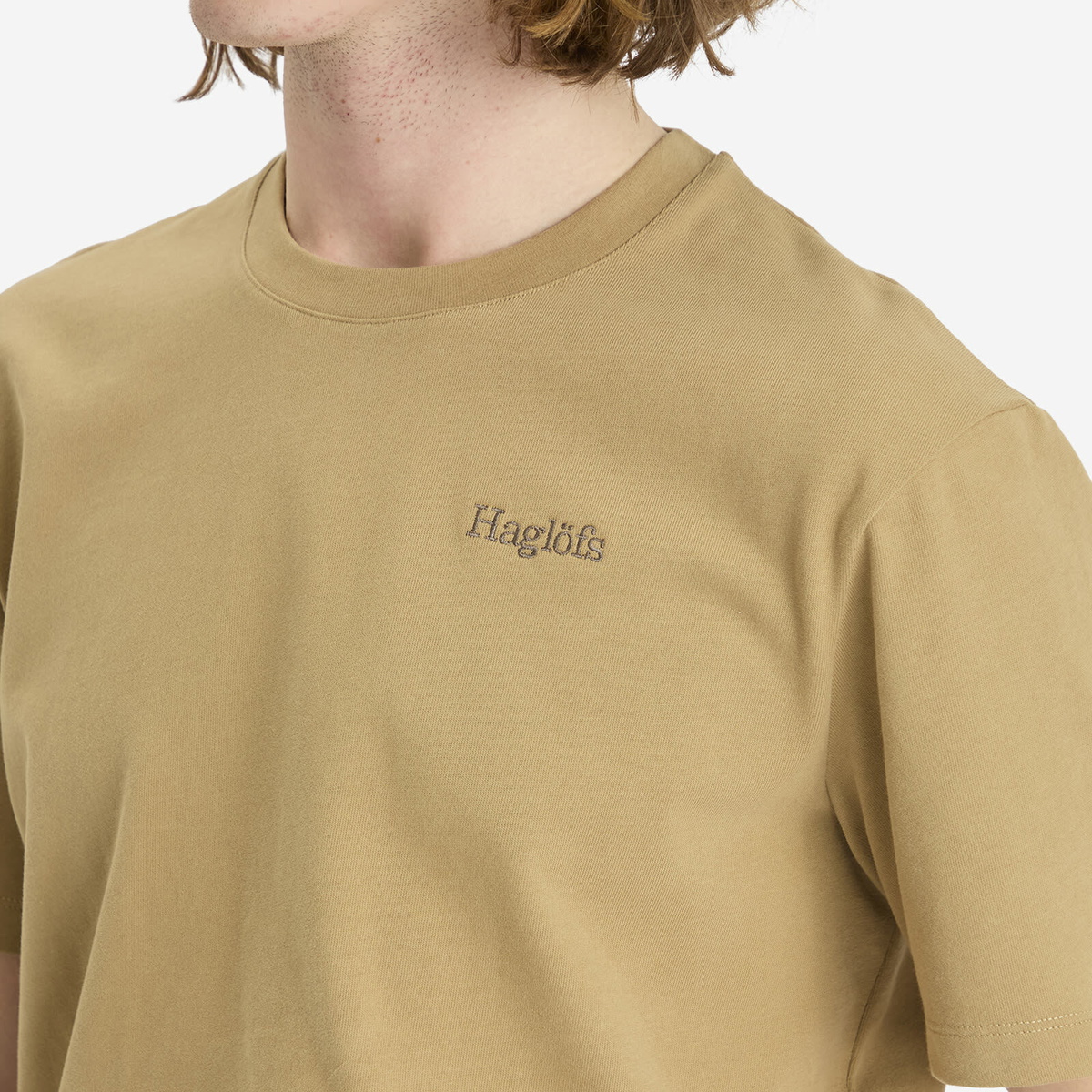 Haglöfs Men's Logo T-Shirt in Oak Brown