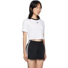 adidas Originals White Logo Crop T-Shirt