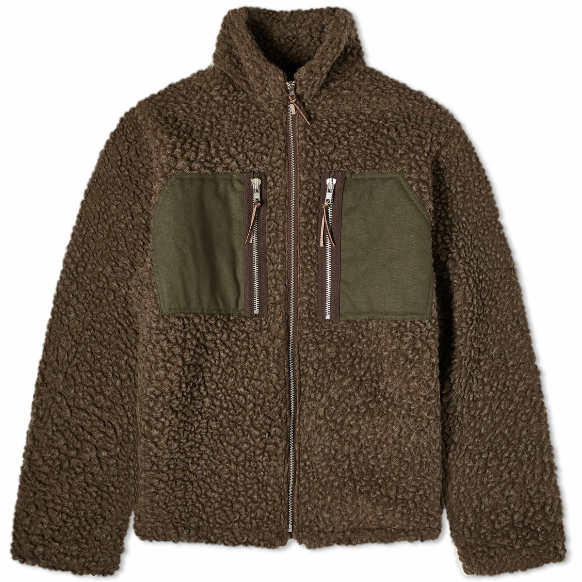 Café Mountain Men's Mountain Fleece Jacket in Earth/Moss Green Café ...