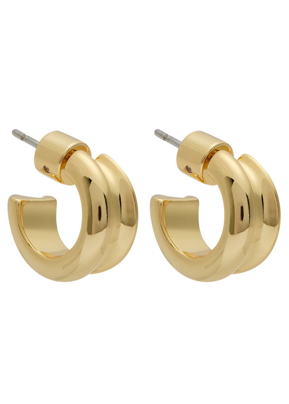 Photo: Jenny Bird Mini Lennon 14kt Gold-plated Hoop Earrings - One Size