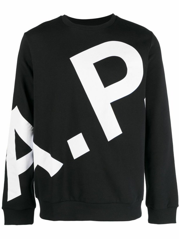 Photo: A.P.C. - Logo Organic Cotton Sweatshirt