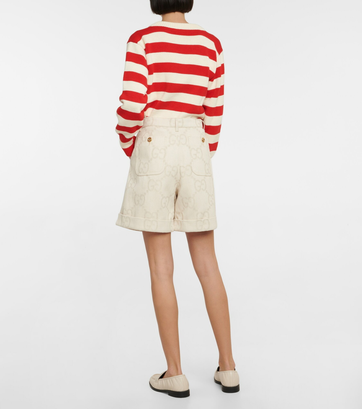 Gucci - Jumbo GG cotton-blend shorts Gucci