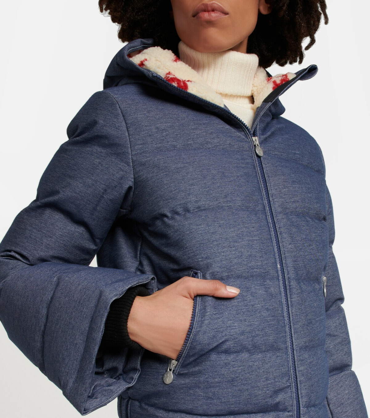 Perfect Moment Polar Flare denim down jacket