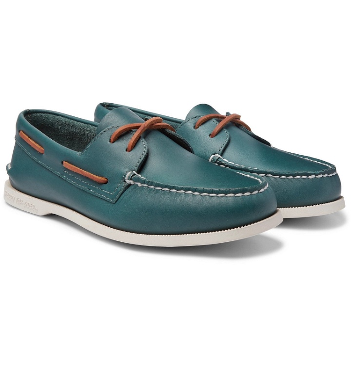 Photo: Sperry - Authentic Original Leather Boat Shoes - Green
