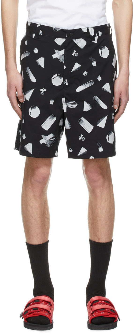 Undercover Black Polyester Shorts Undercover