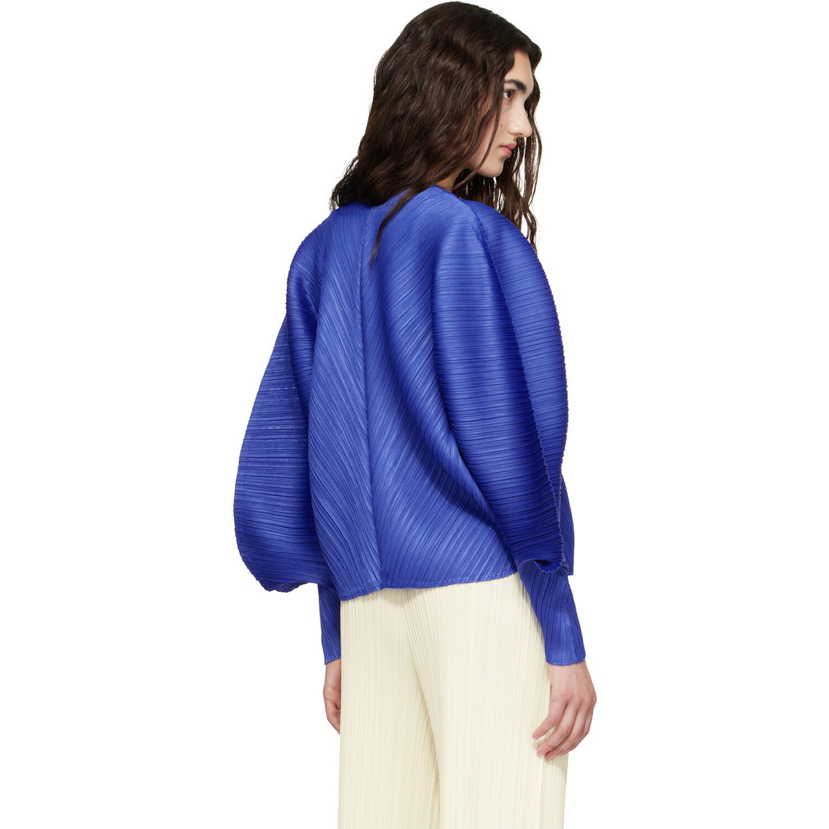 PLEATS PLEASE ISSEY MIYAKE Blue Coast Cardigan