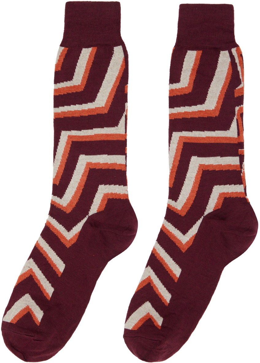 Paul Smith Three-Pack Multicolor Yale Zig Zag Socks