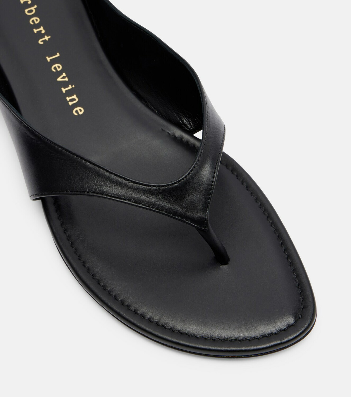 Herbert Levine Sun-kissed leather thong sandals